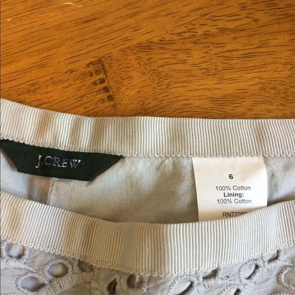 [J. Crew]light grey boho shorts, size 6 - Picture 2 of 5